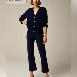 NWT JCrew Delaney Kick Out sweater pant